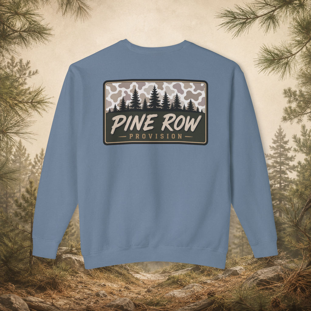 Pine Row Vintage Camo Light Box Crewneck Sweatshirt