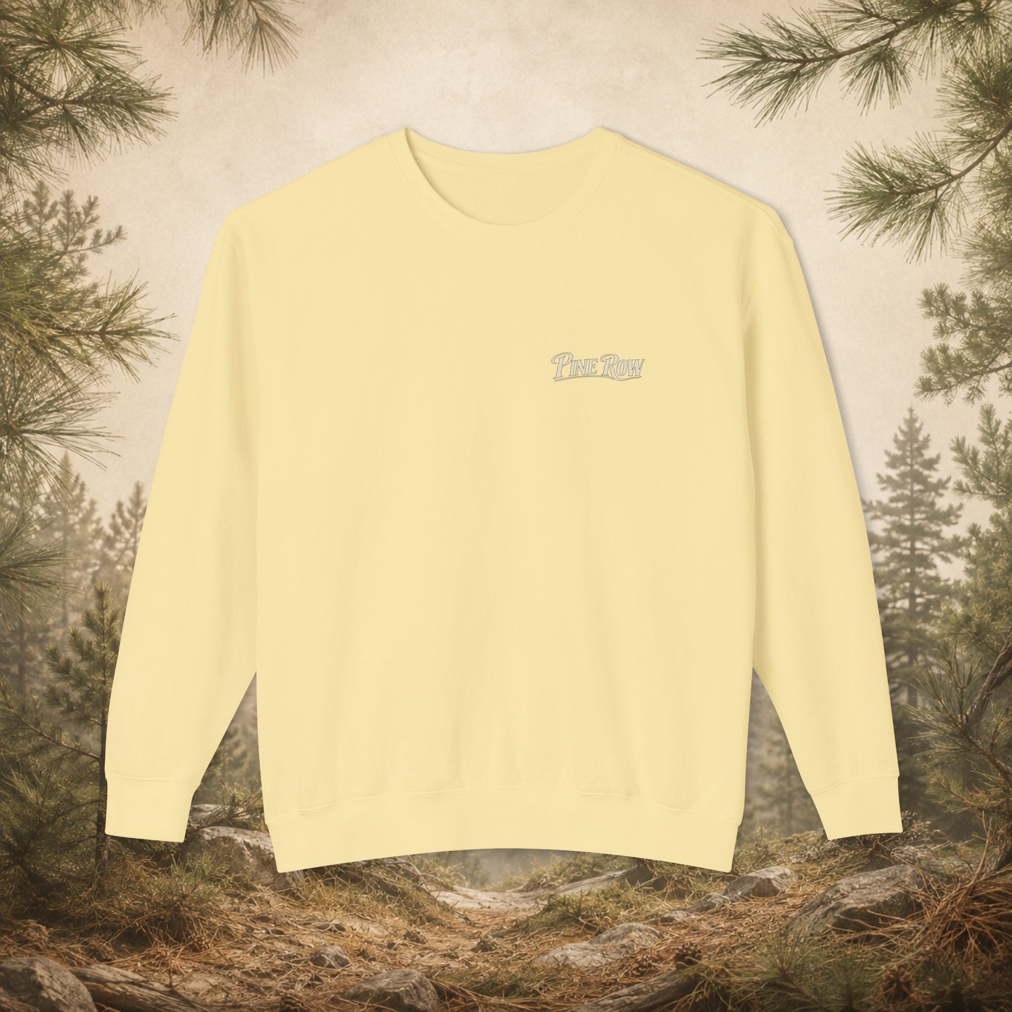 Pine Row Vintage Camo Arched Shield Crewneck Sweatshirt