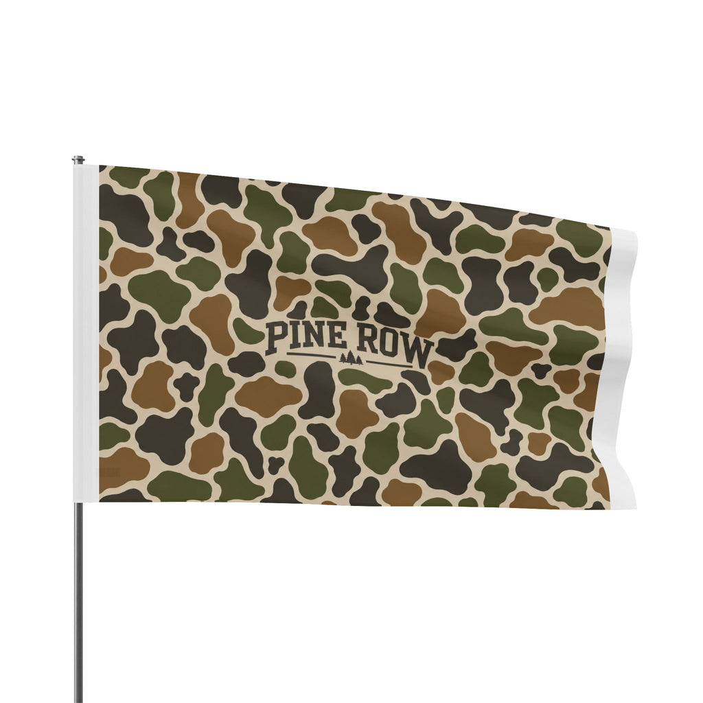 Pine Row Camo Flag — Outdoor Camping Camouflage Banner