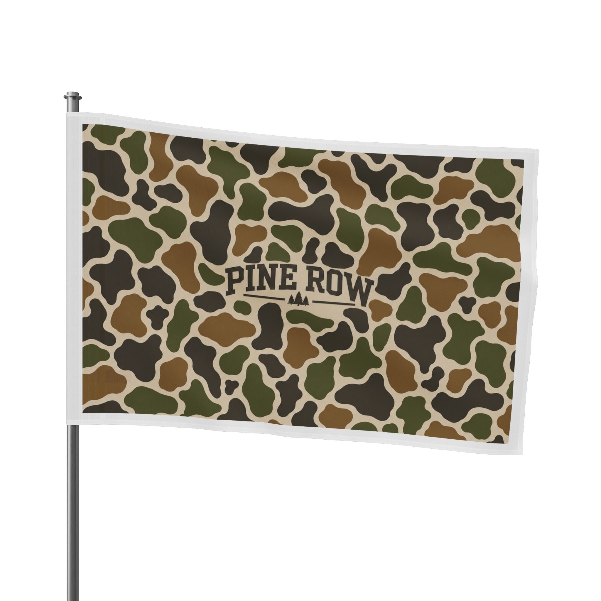 Pine Row Camo Flag — Outdoor Camping Camouflage Banner