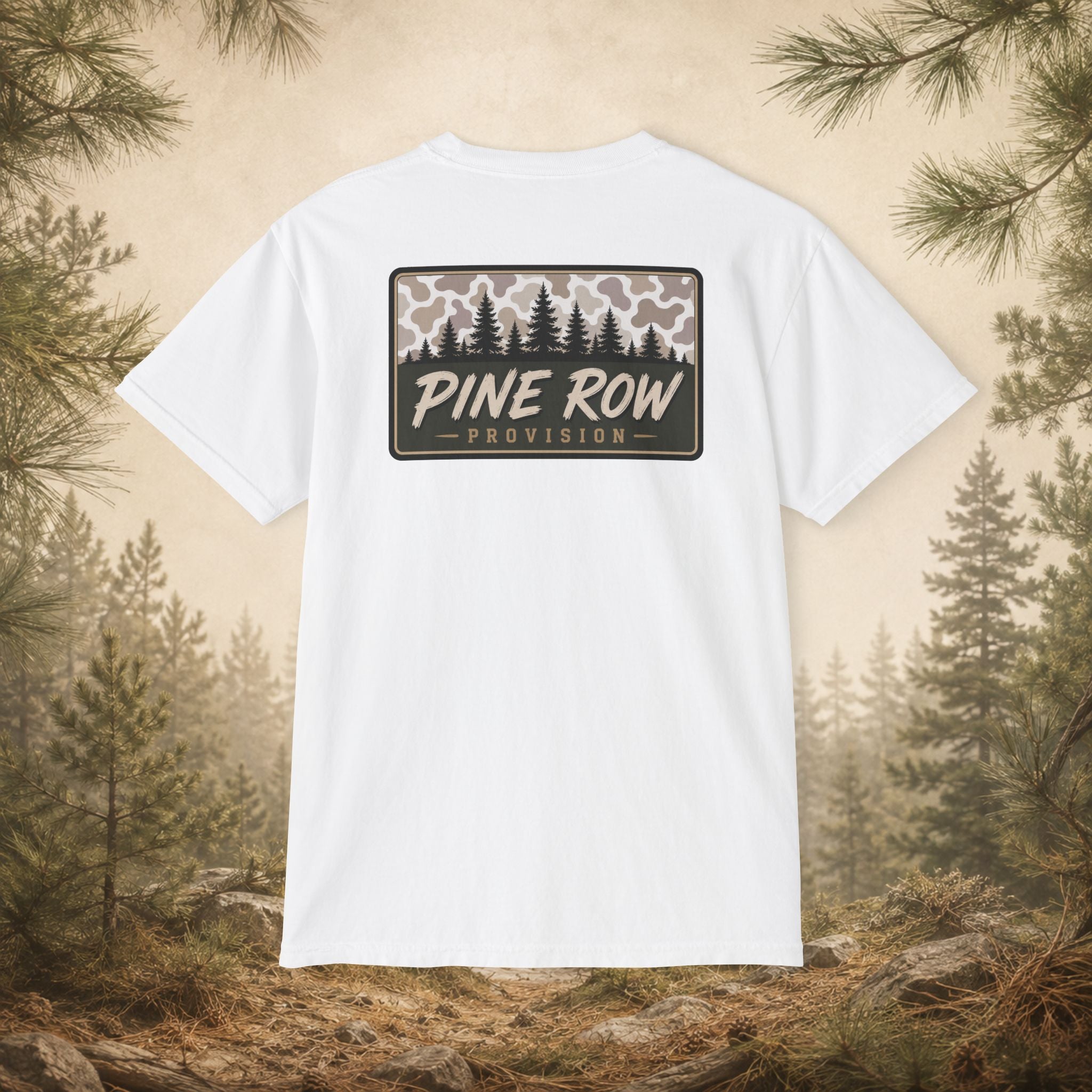 Pine Row Vintage Camo Light Box Pocket T-Shirt