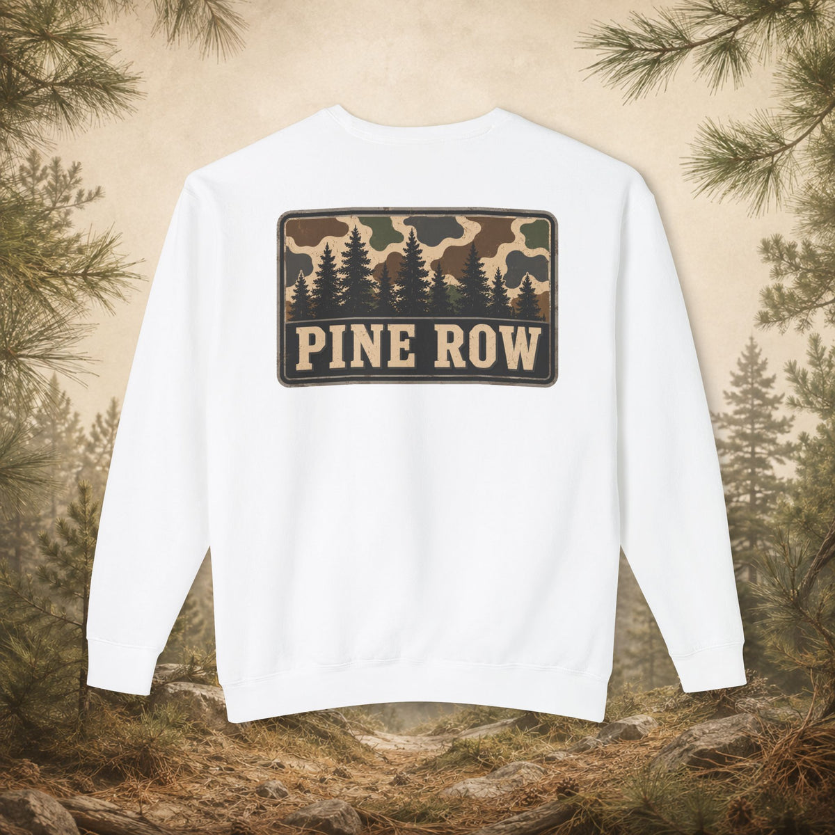 Pine Row Vintage Camo Box Crewneck Sweatshirt