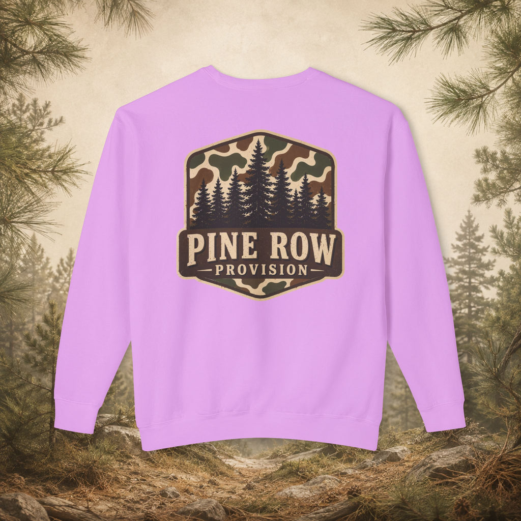 Pine Row Vintage Camo Logo Crewneck Sweatshirt