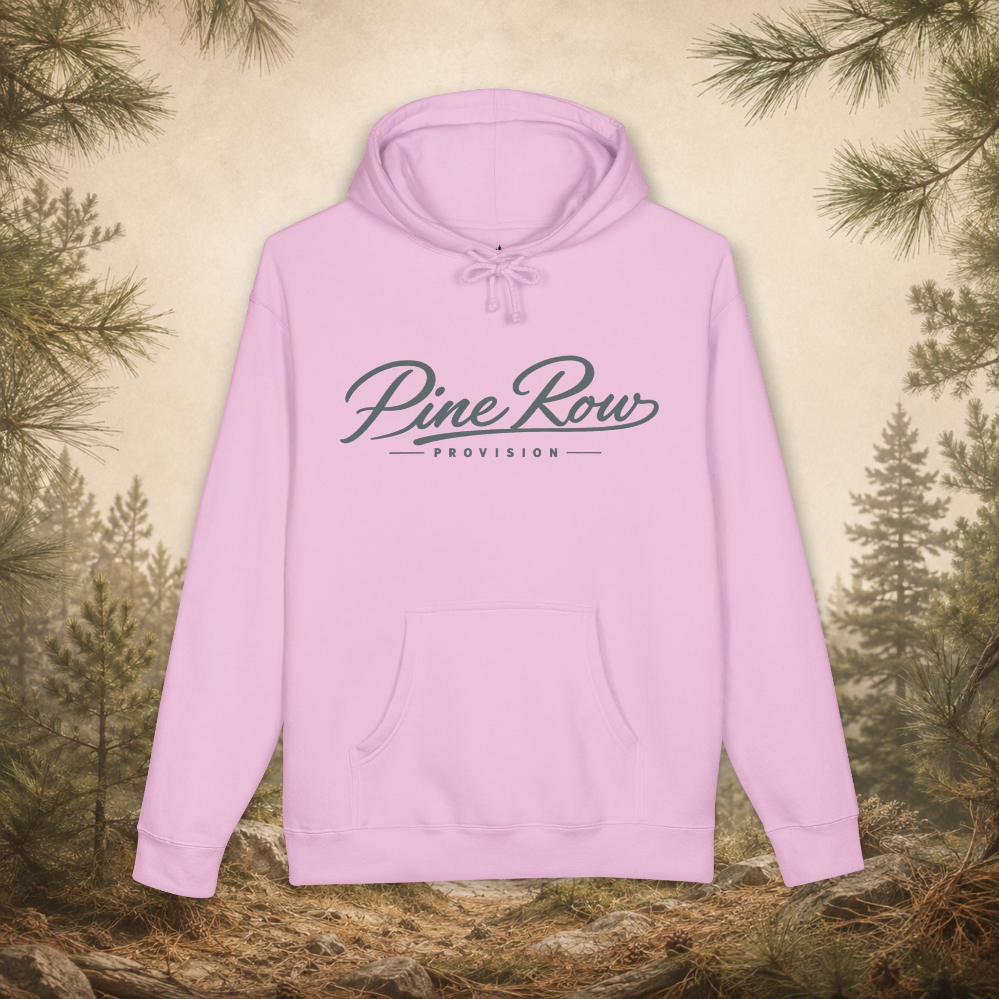 Pine Row Script Storm Blue Hoodie