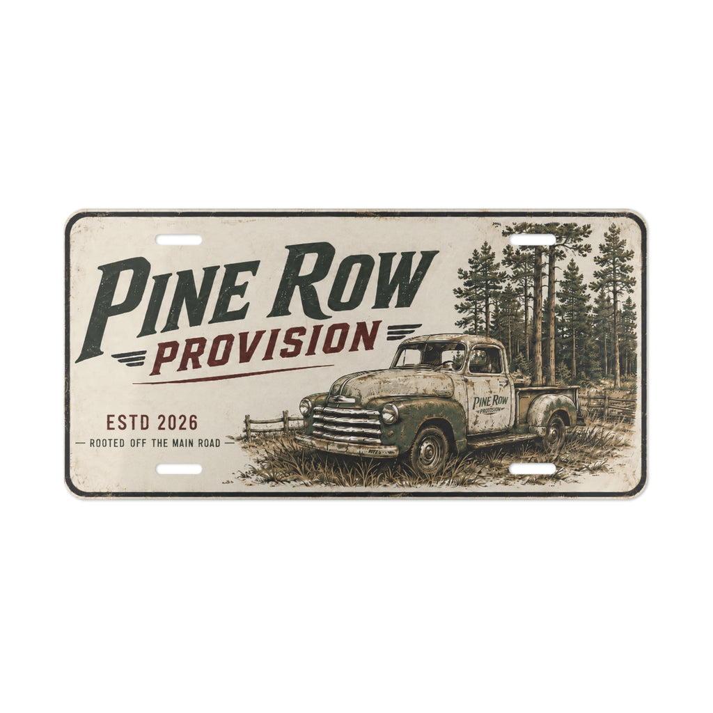 Pine Row Farm Truck Vanity License Plate