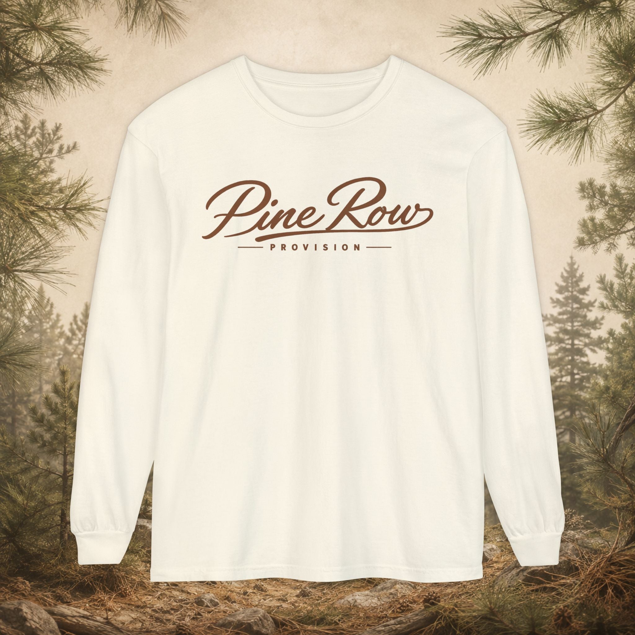 Pine Row Script Clay Long Sleeve T-Shirt