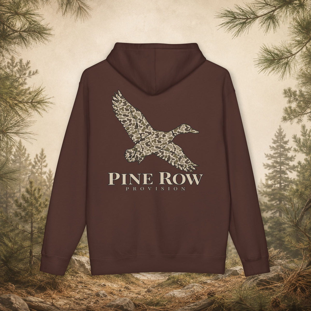 Pine Row Vintage Camo Duck Hoodie