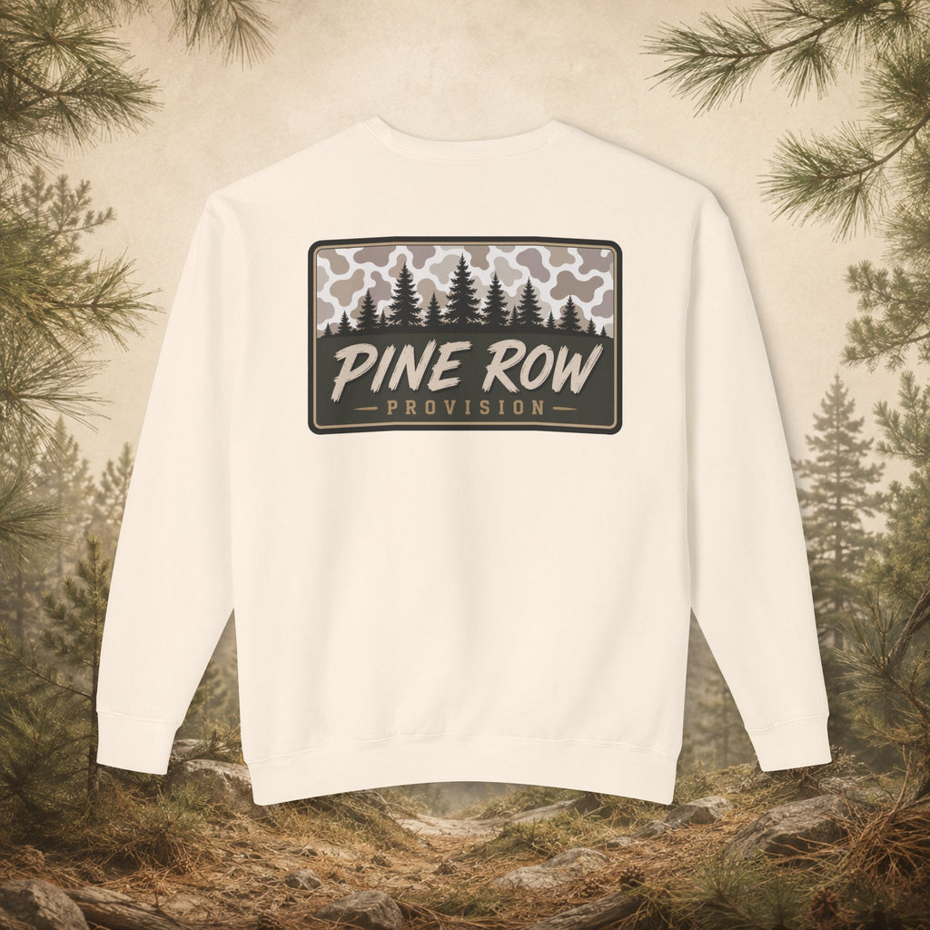 Pine Row Vintage Camo Light Box Crewneck Sweatshirt