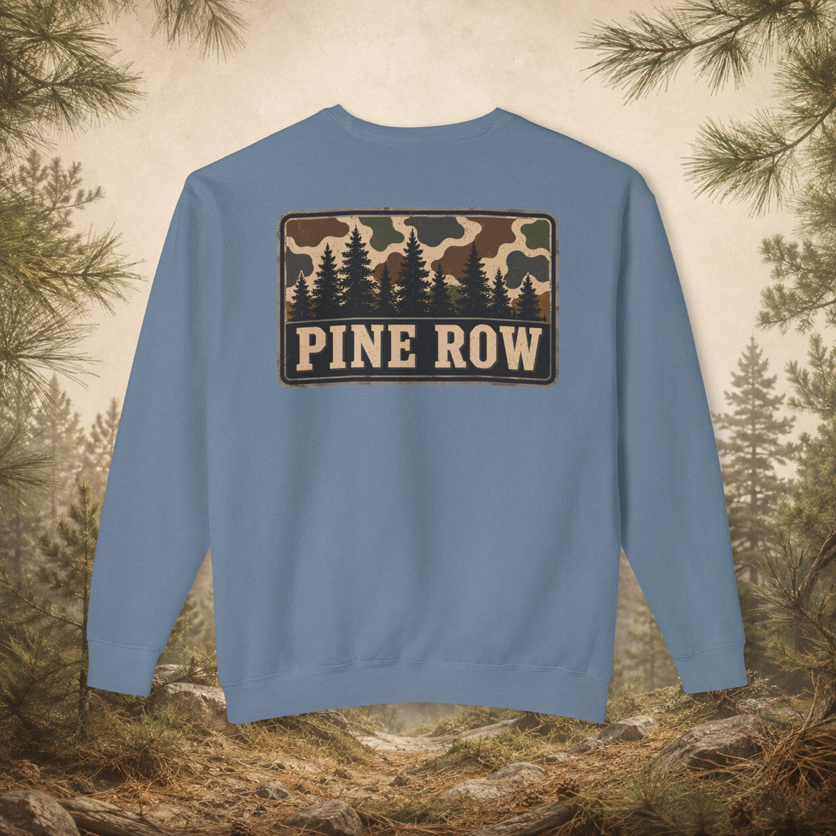 Pine Row Vintage Camo Box Crewneck Sweatshirt