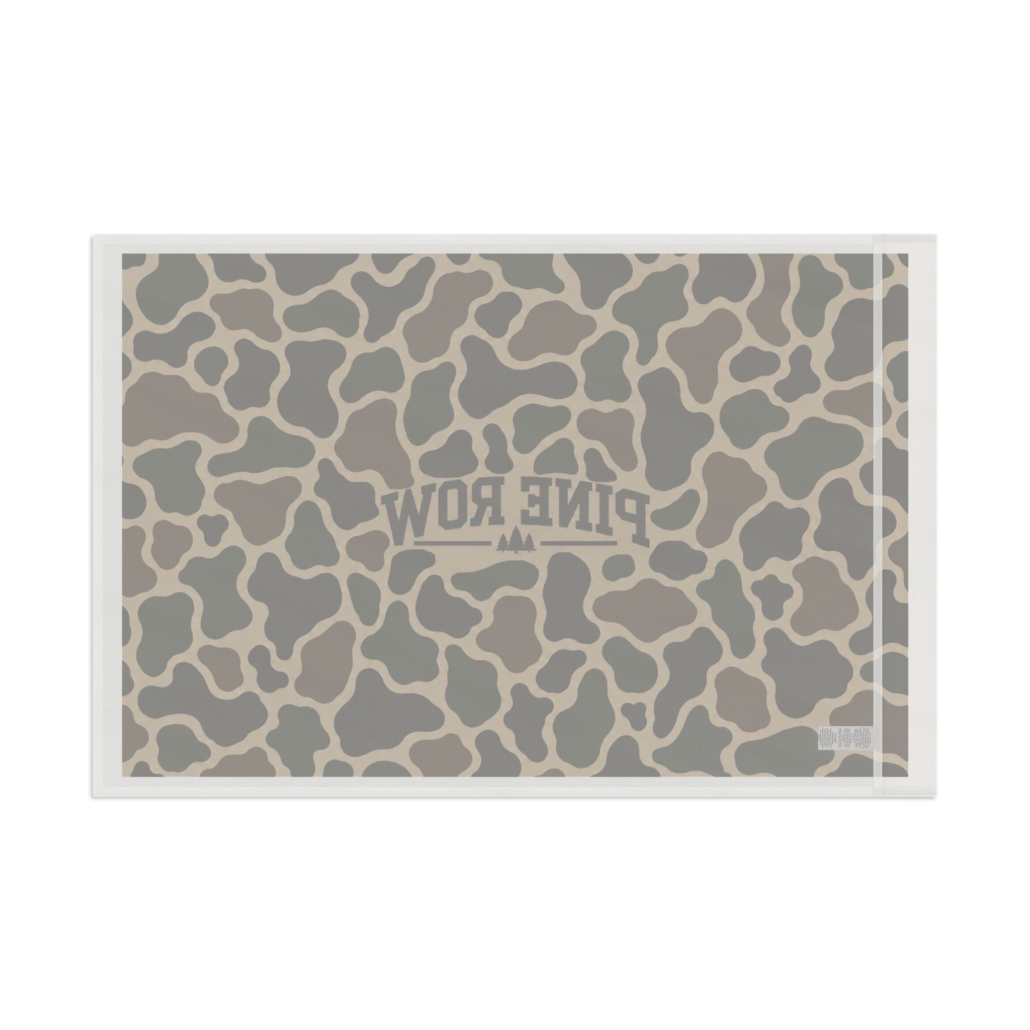Pine Row Camo Flag — Outdoor Camping Camouflage Banner