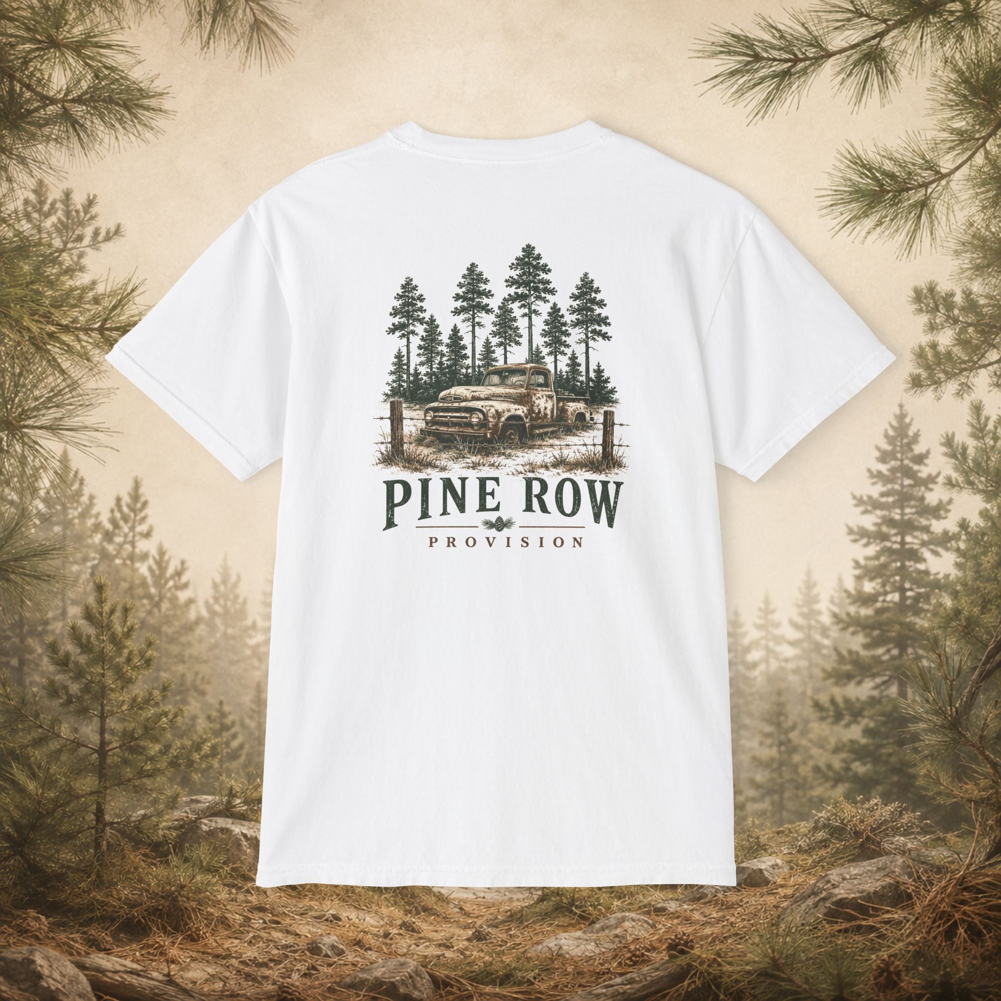Pine Row Farm Truck Pocket T-Shirt