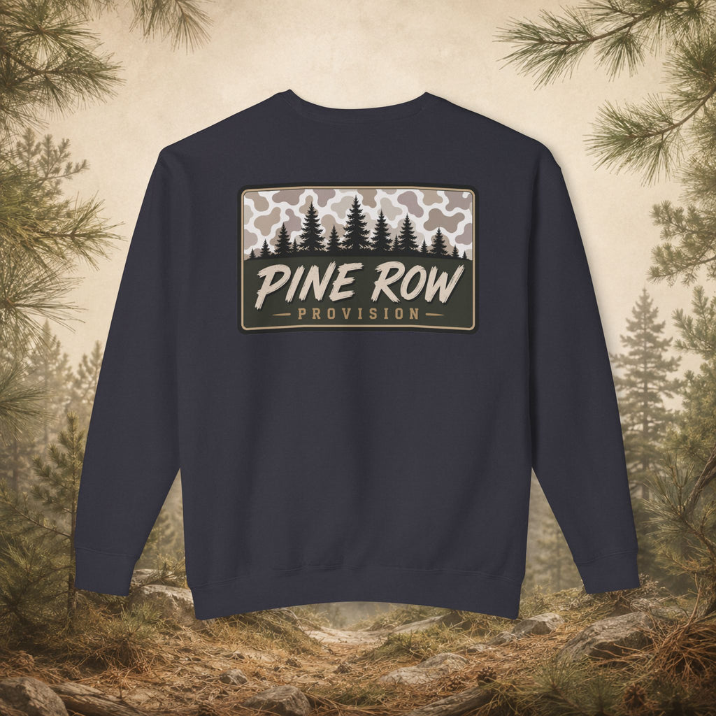 Pine Row Vintage Camo Light Box Crewneck Sweatshirt