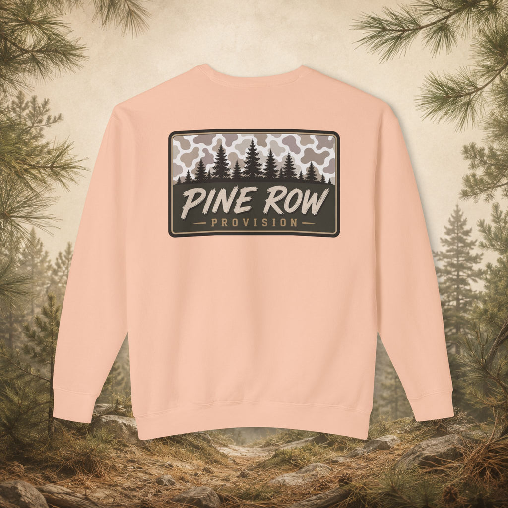 Pine Row Vintage Camo Light Box Crewneck Sweatshirt
