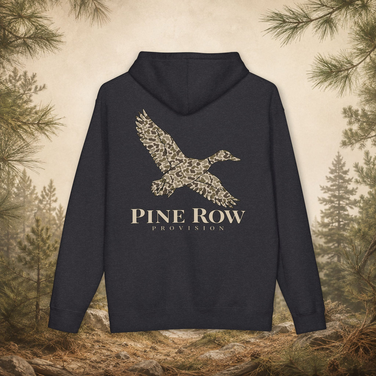 Pine Row Vintage Camo Duck Hoodie