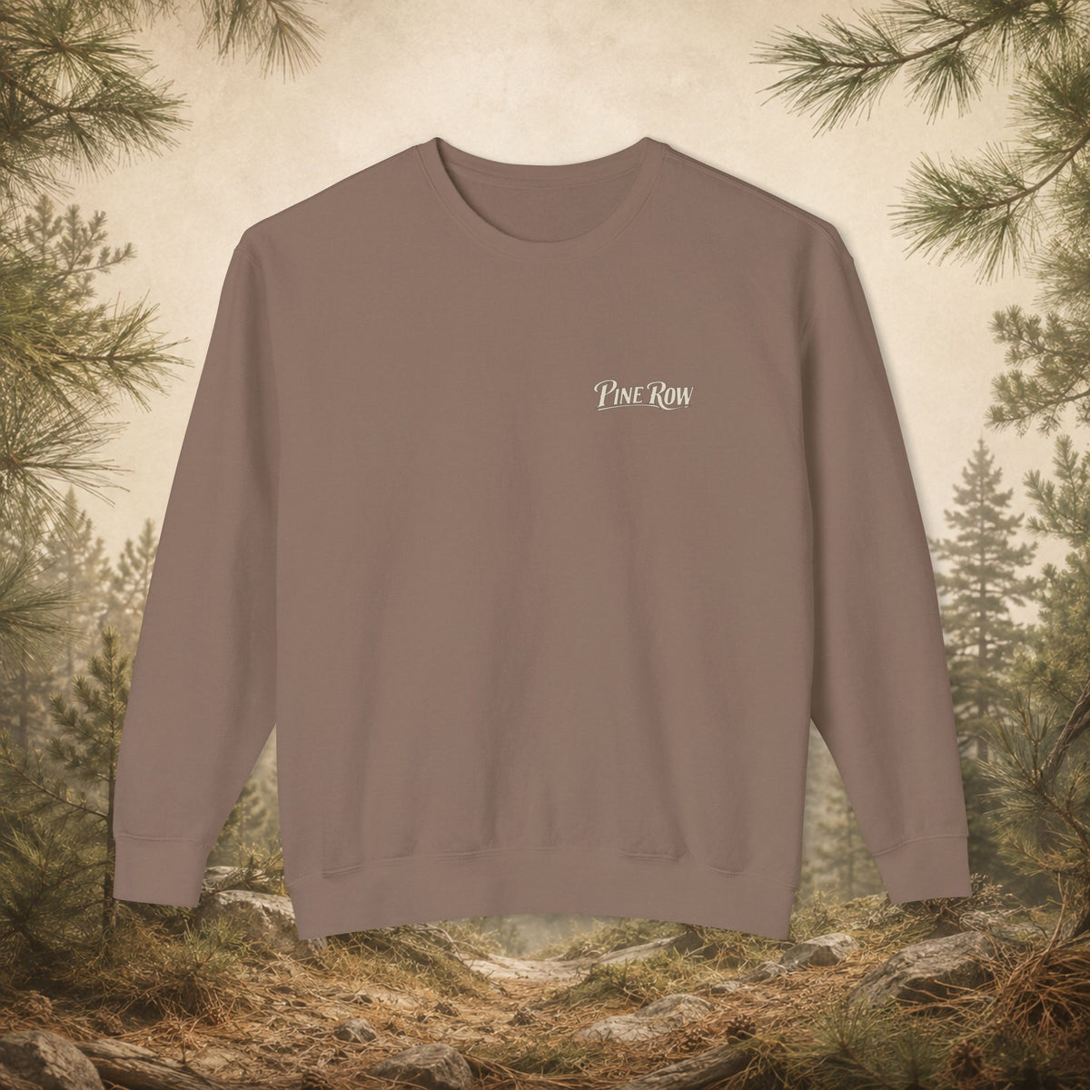 Pine Row Vintage Camo Logo Crewneck Sweatshirt
