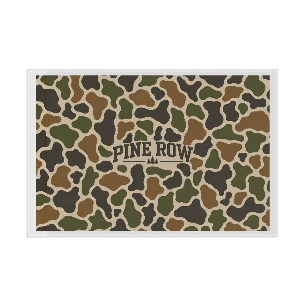 Pine Row Camo Flag — Outdoor Camping Camouflage Banner