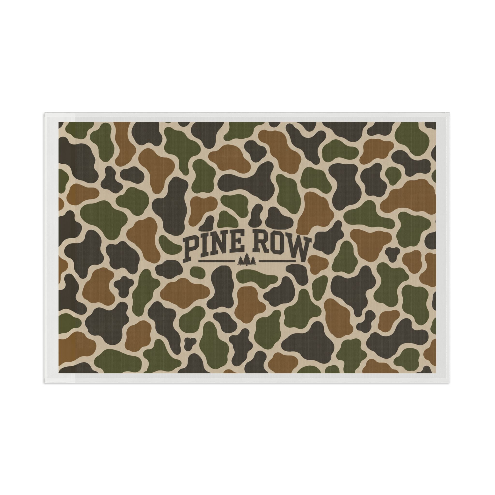 Pine Row Camo Flag — Outdoor Camping Camouflage Banner