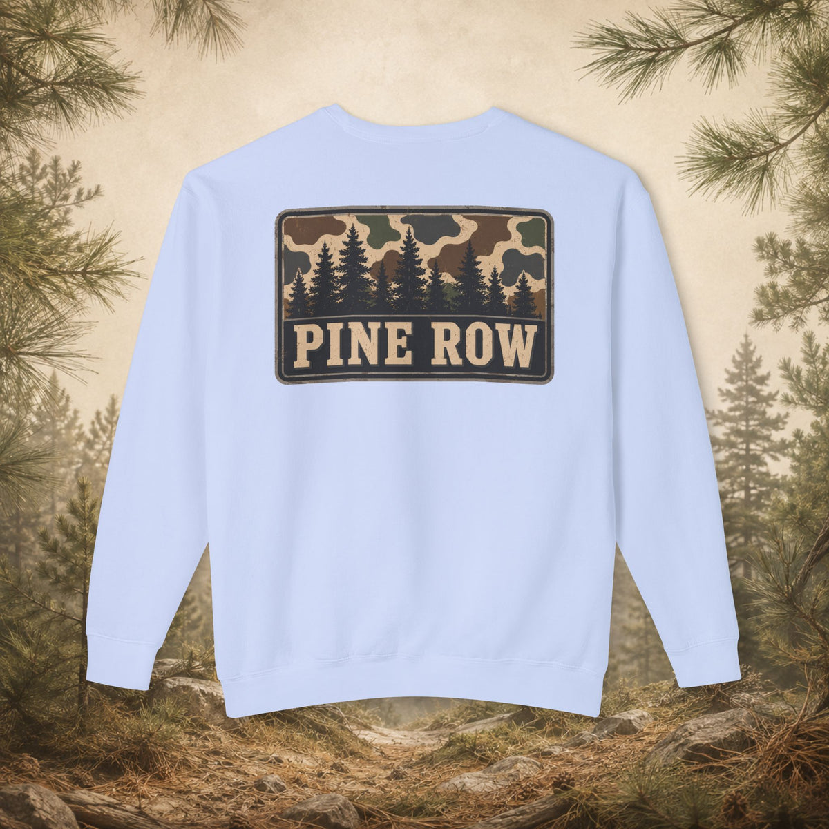 Pine Row Vintage Camo Box Crewneck Sweatshirt
