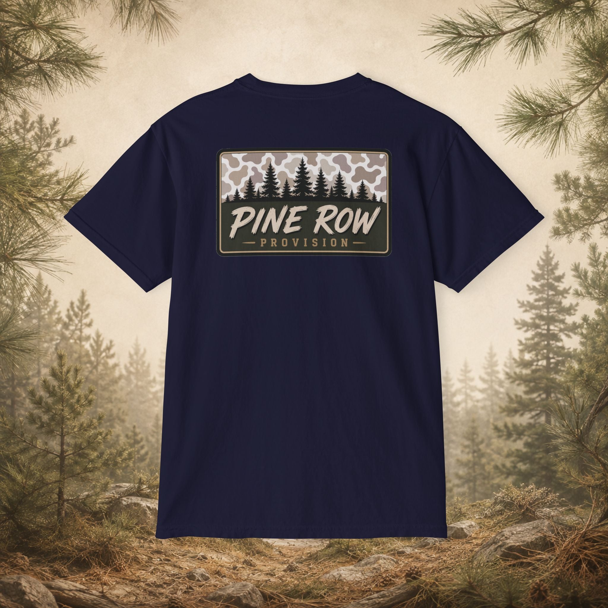 Pine Row Vintage Camo Light Box Pocket T-Shirt