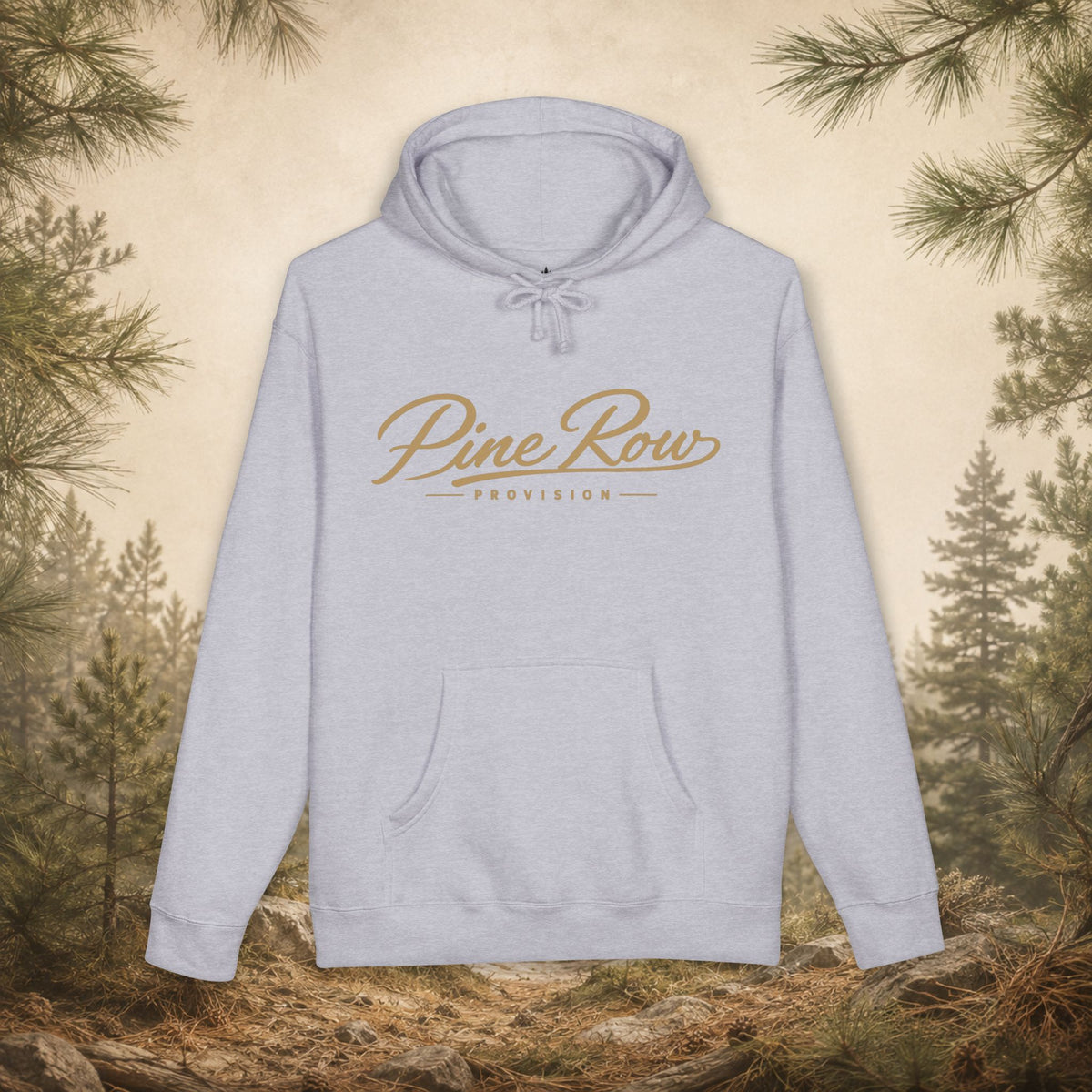 Pine Row Script Marsh Tan Hoodie