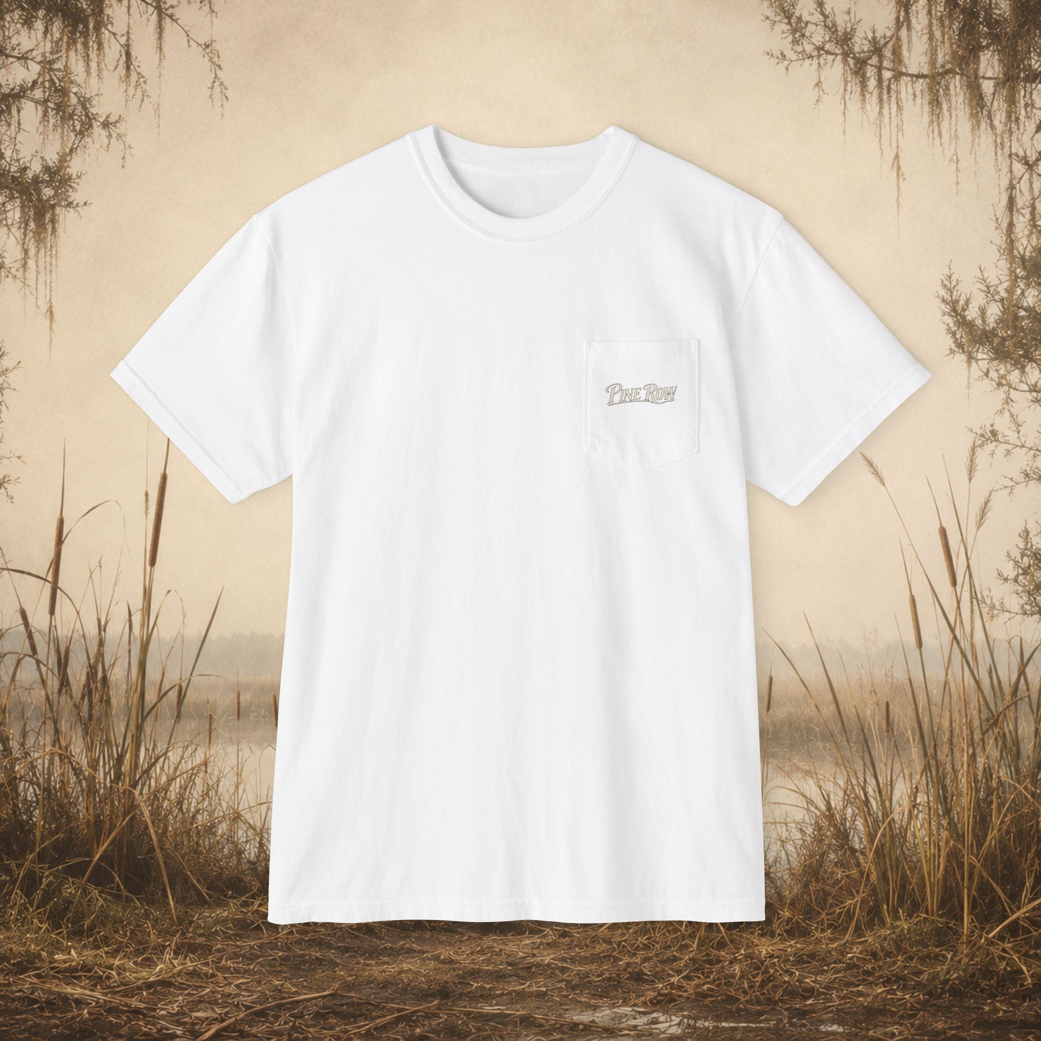 Pine Row Fishing Spot Pocket T-Shirt