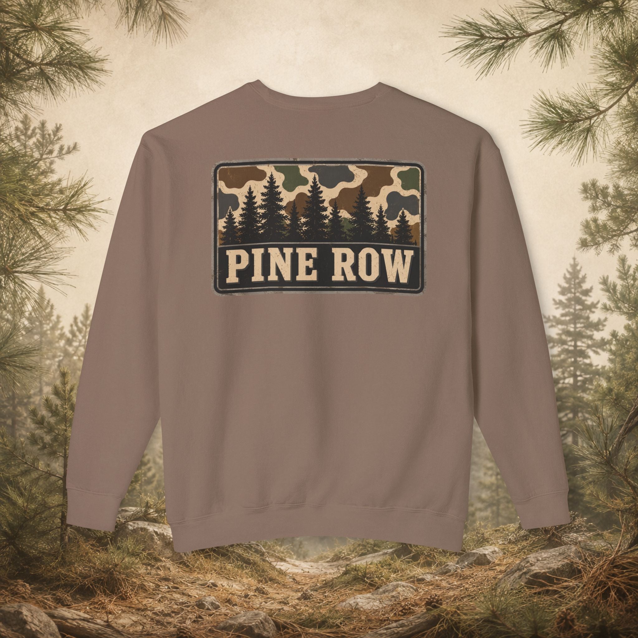 Pine Row Vintage Camo Box Crewneck Sweatshirt