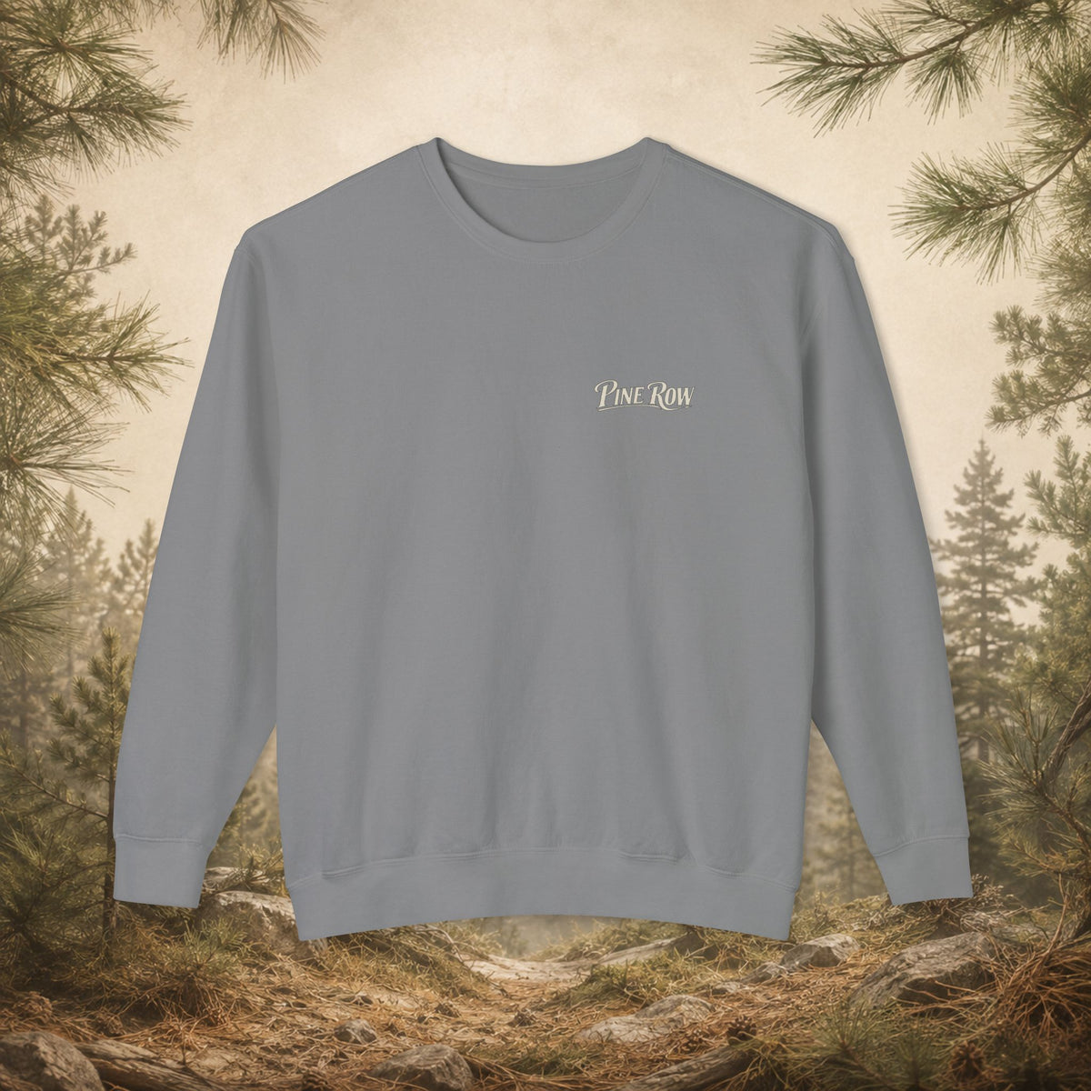 Pine Row Vintage Camo Logo Shield Crewneck Sweatshirt