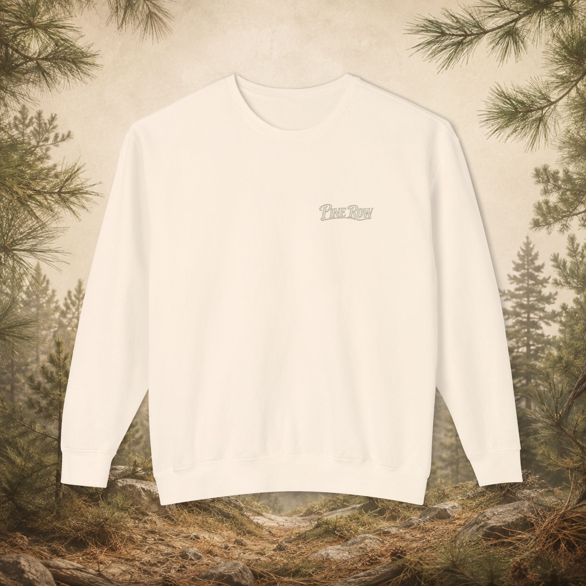 Pine Row Vintage Camo Arched Shield Crewneck Sweatshirt