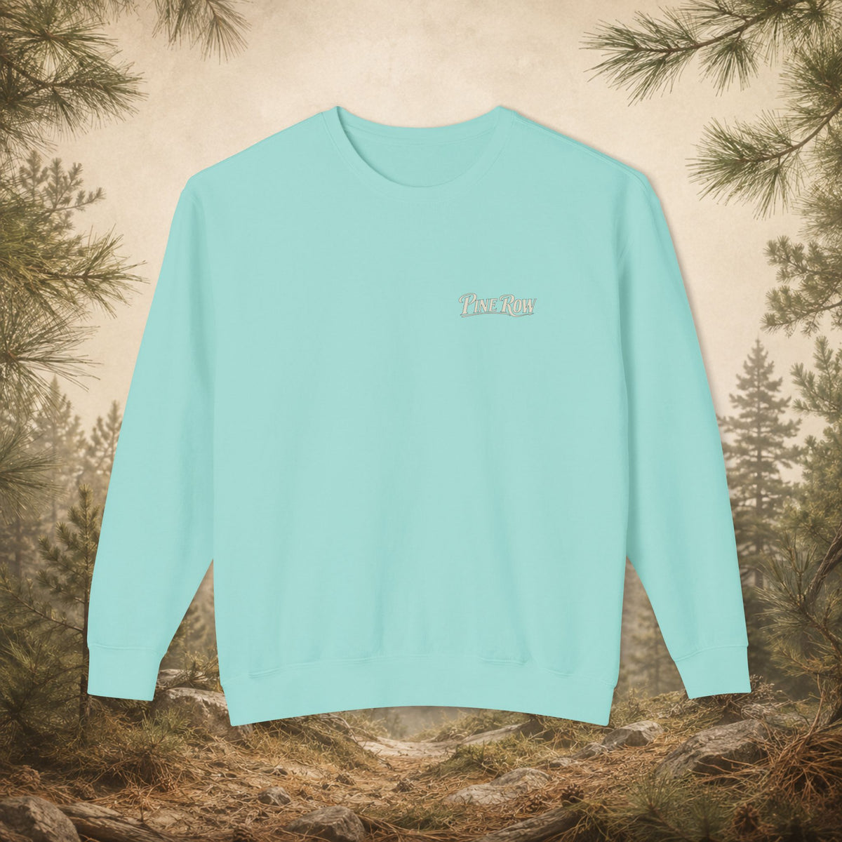 Pine Row Vintage Camo Logo Crewneck Sweatshirt