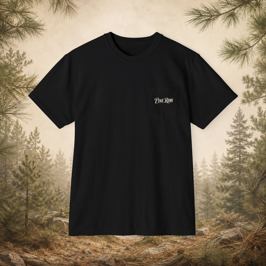 Pine Row Vintage Camo Logo Pocket T-Shirt