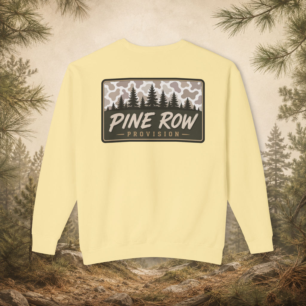 Pine Row Vintage Camo Light Box Crewneck Sweatshirt