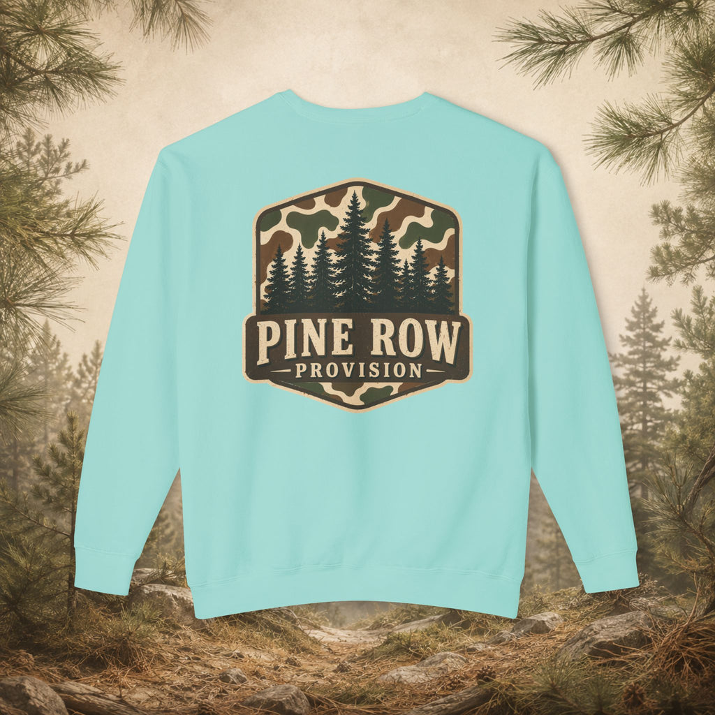 Pine Row Vintage Camo Logo Crewneck Sweatshirt