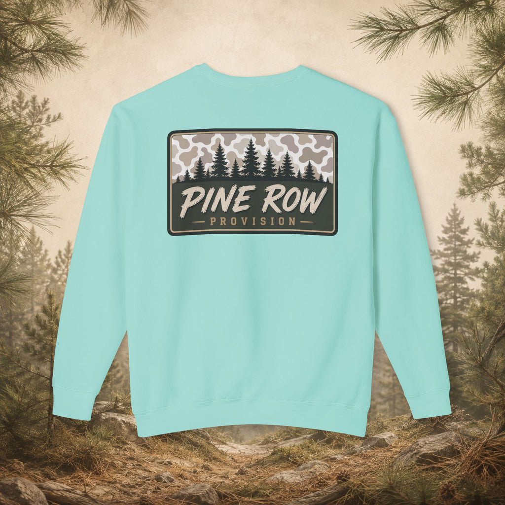 Pine Row Vintage Camo Light Box Crewneck Sweatshirt