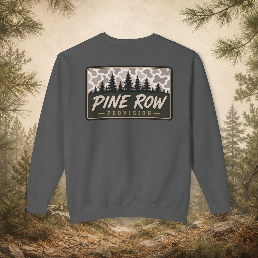 Pine Row Vintage Camo Light Box Crewneck Sweatshirt