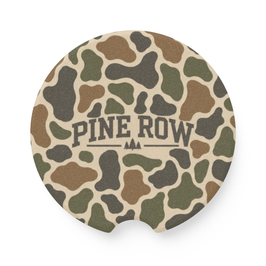 Pine Row Camouflage Car Coaster