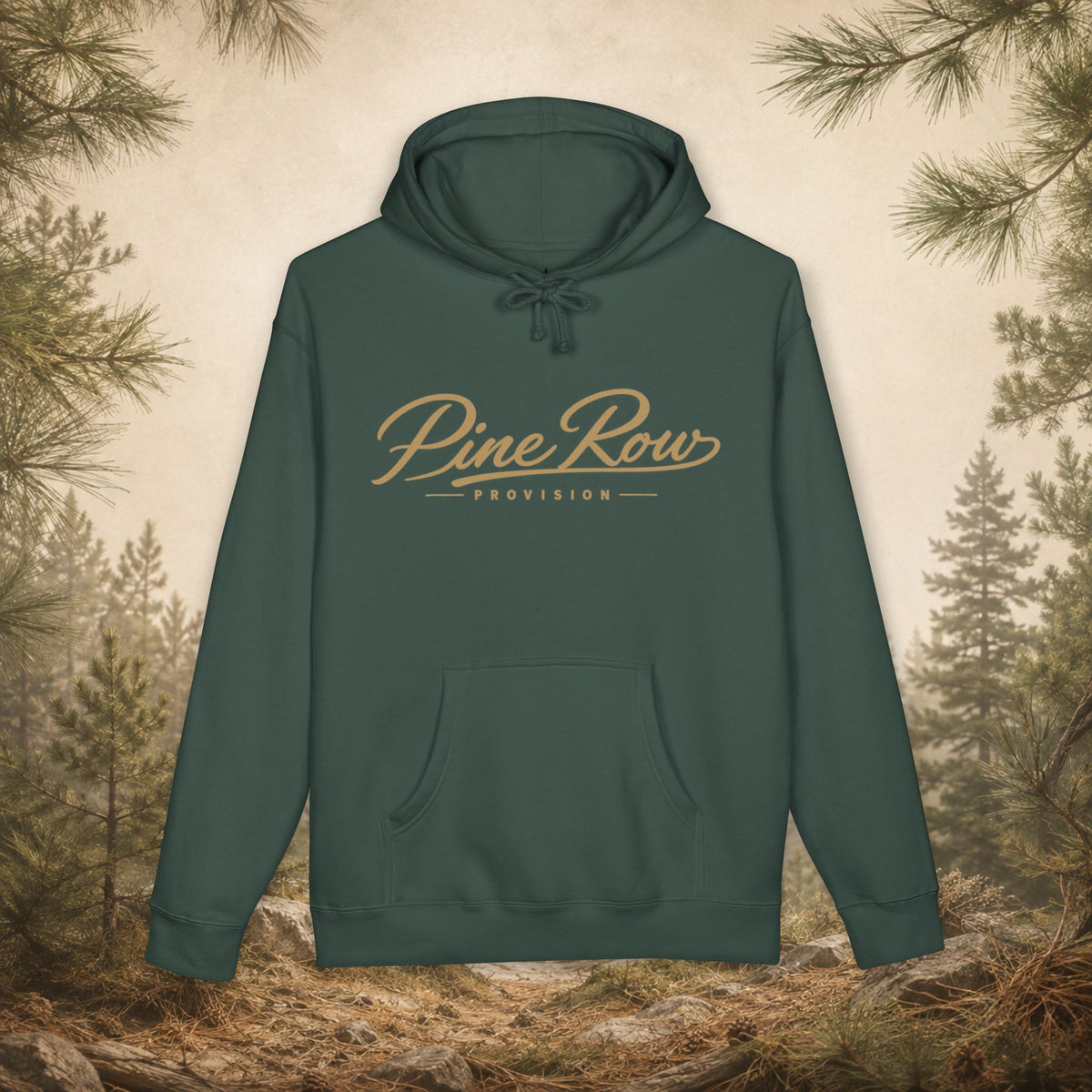Pine Row Script Marsh Tan Hoodie