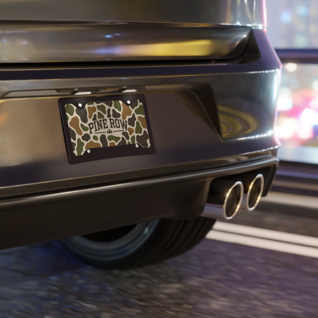 Camo Pine Row Vanity Plate