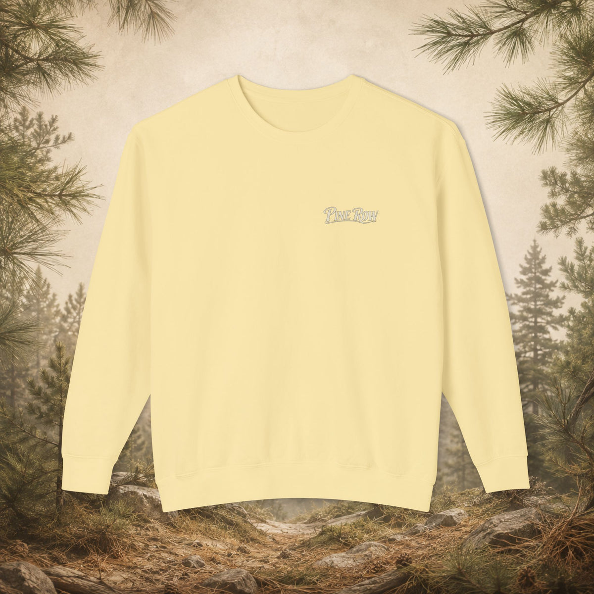 Pine Row Vintage Camo Logo Crewneck Sweatshirt