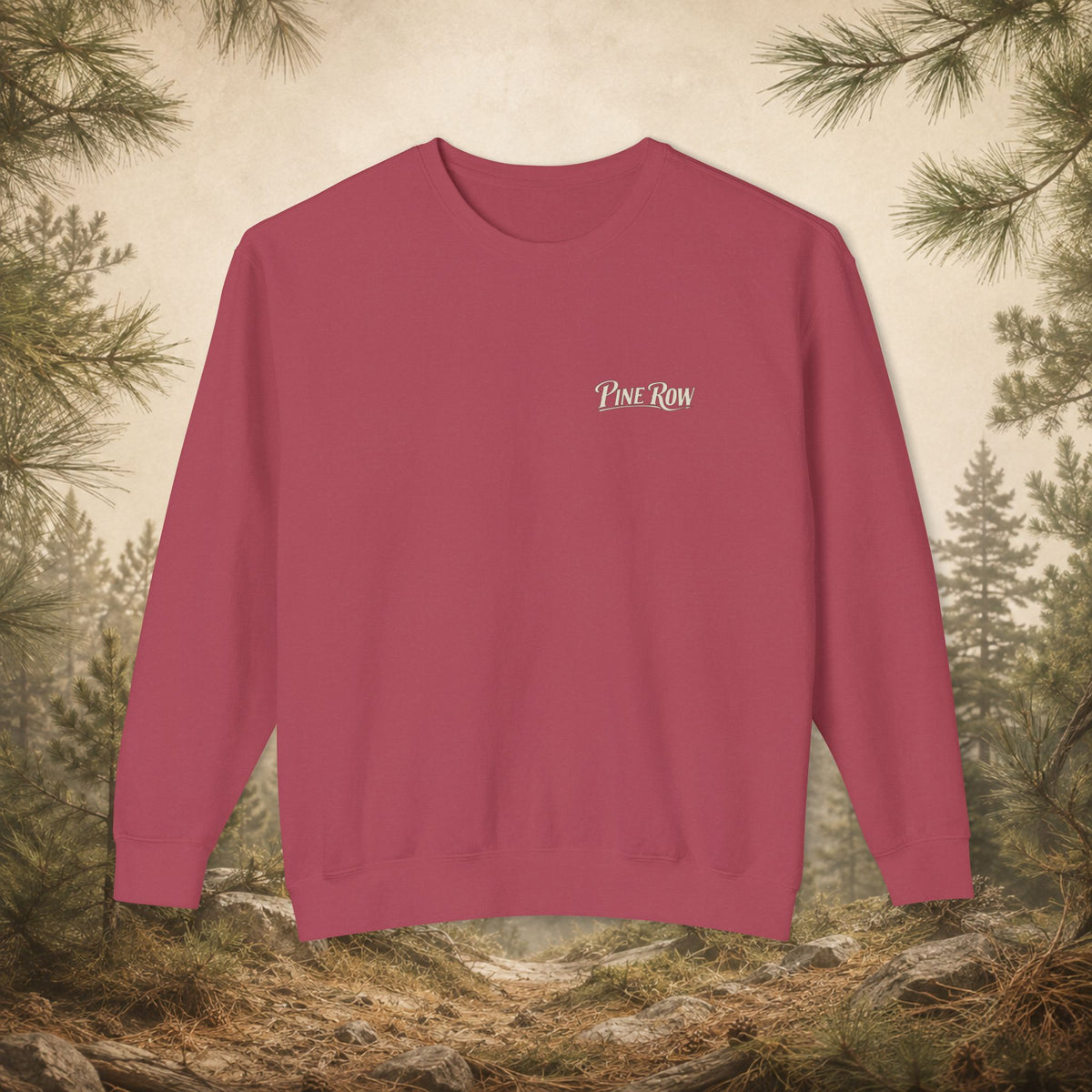 Pine Row Vintage Camo Logo Shield Crewneck Sweatshirt