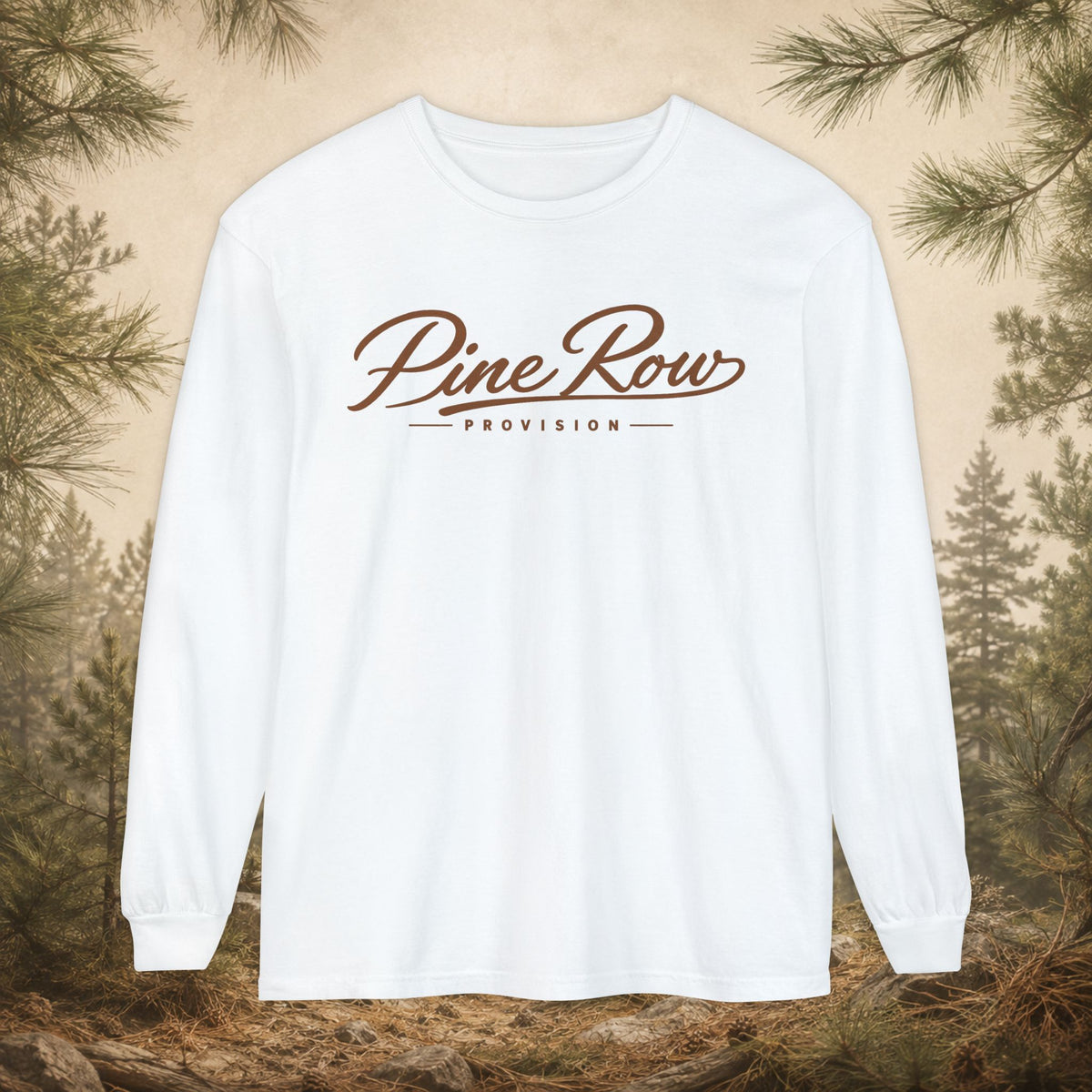 Pine Row Script Clay Long Sleeve T-Shirt