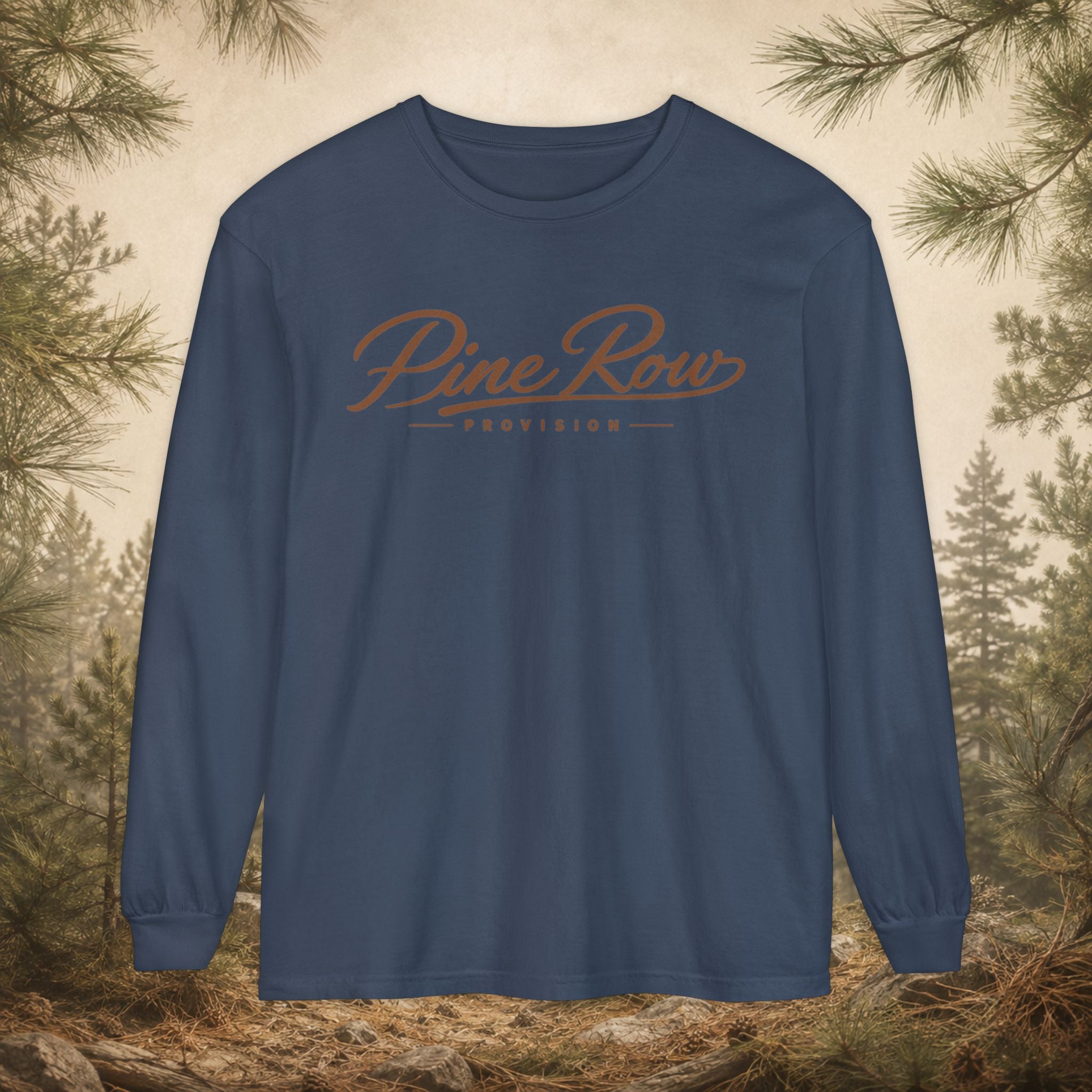 Pine Row Script Clay Long Sleeve T-Shirt