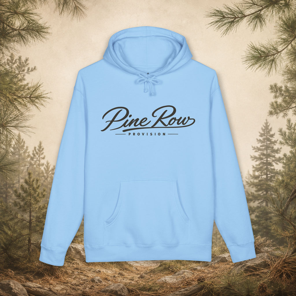 Pine Row Script Charcoal Hoodie