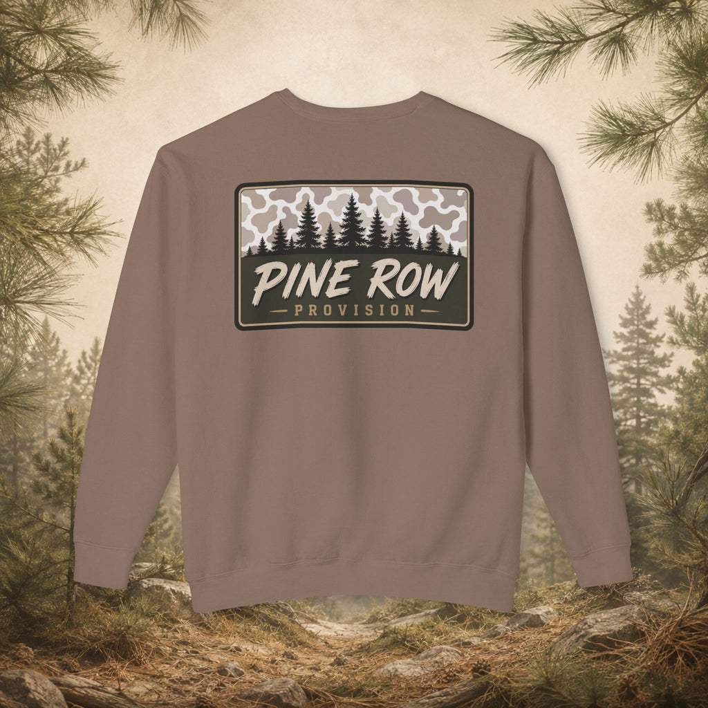Pine Row Vintage Camo Light Box Crewneck Sweatshirt