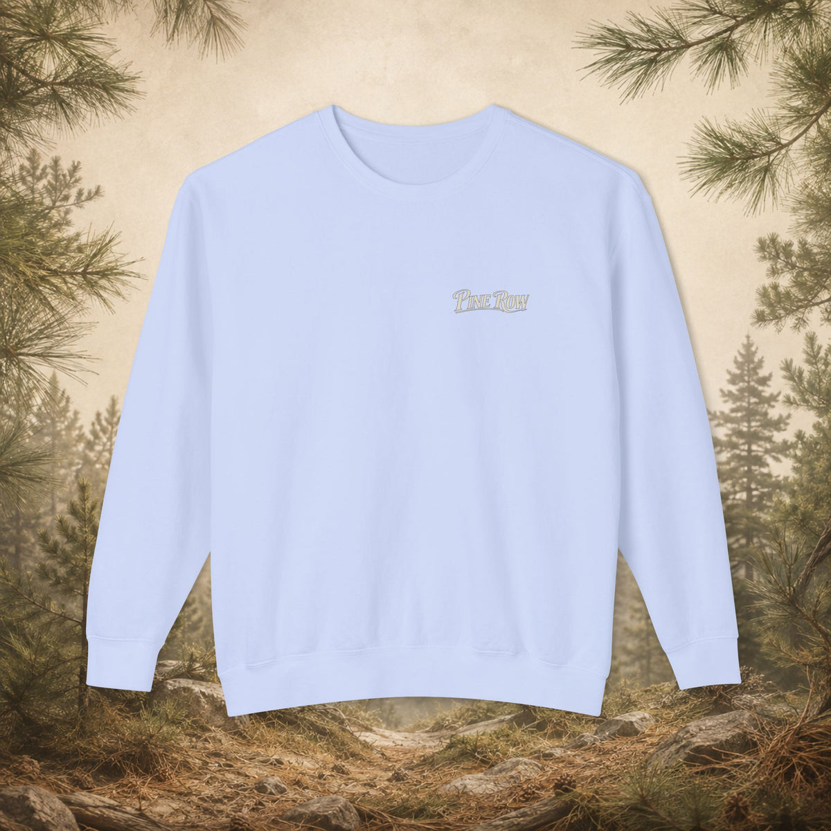 Pine Row Vintage Camo Logo Shield Crewneck Sweatshirt