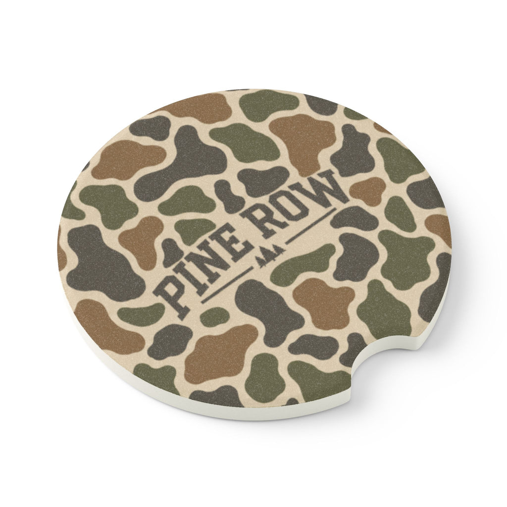 Pine Row Camouflage Car Coaster