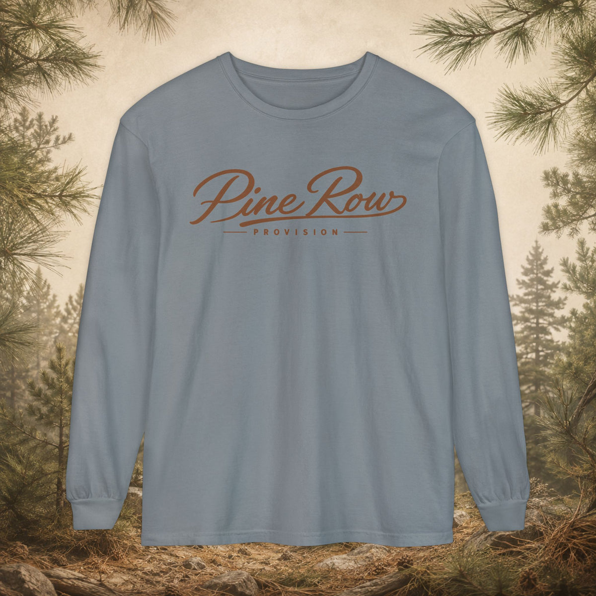 Pine Row Script Clay Long Sleeve T-Shirt