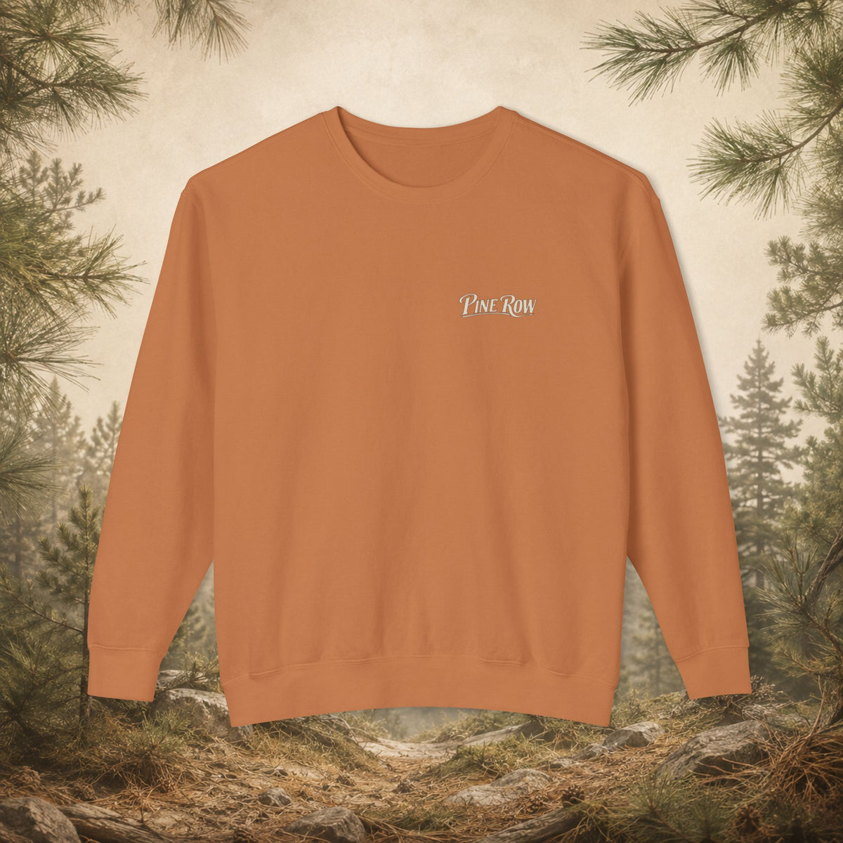 Pine Row Vintage Camo Arched Shield Crewneck Sweatshirt