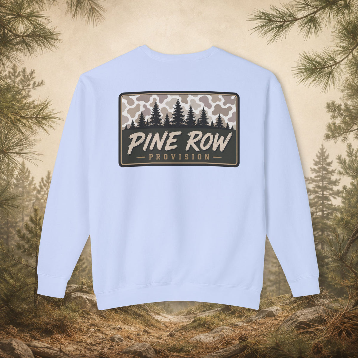 Pine Row Vintage Camo Light Box Crewneck Sweatshirt