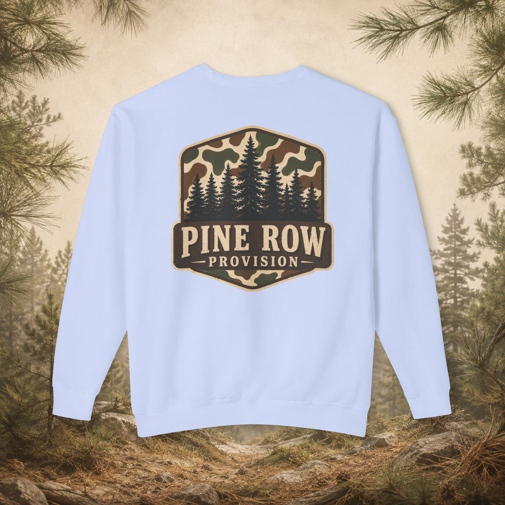 Pine Row Vintage Camo Logo Crewneck Sweatshirt