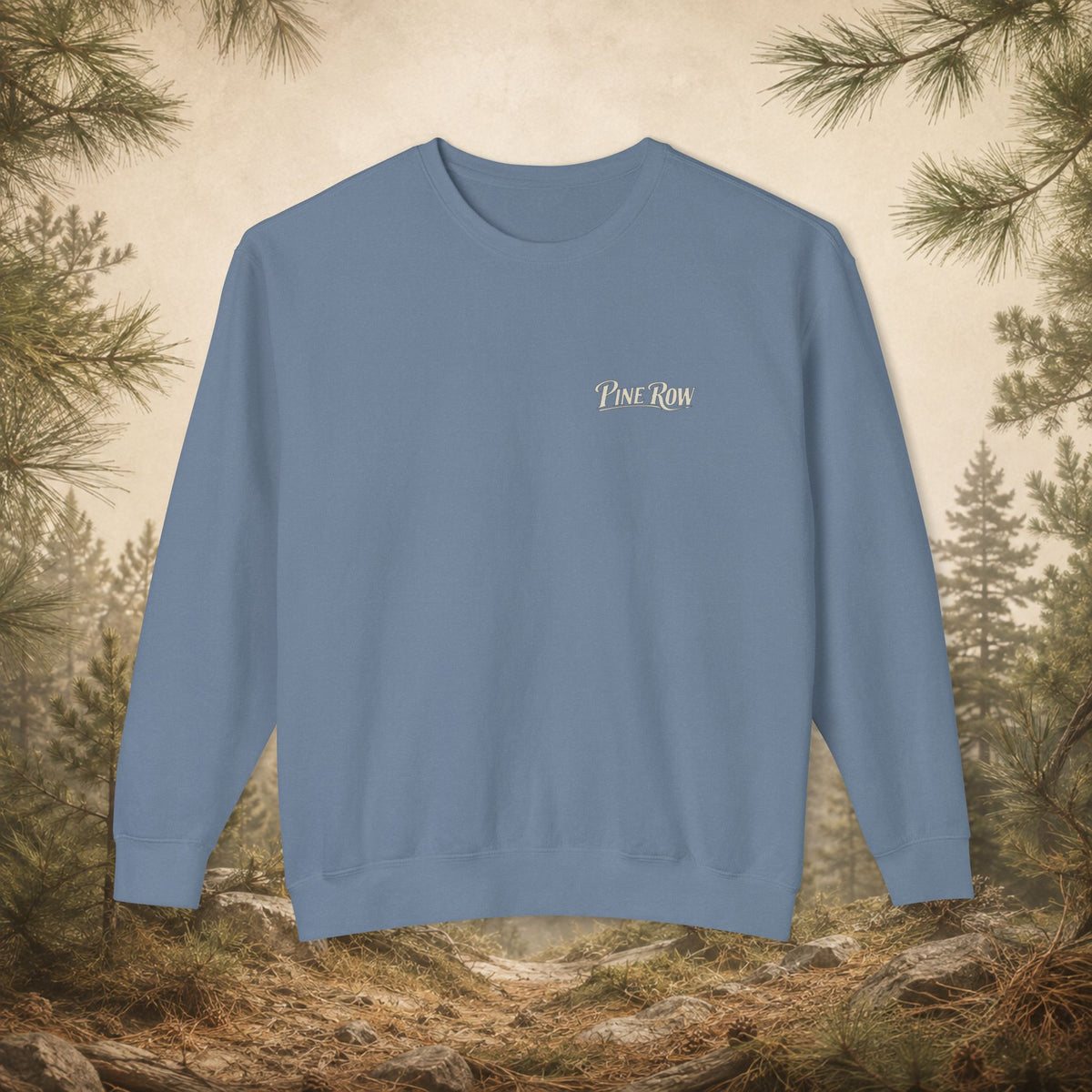 Pine Row Vintage Camo Light Box Crewneck Sweatshirt